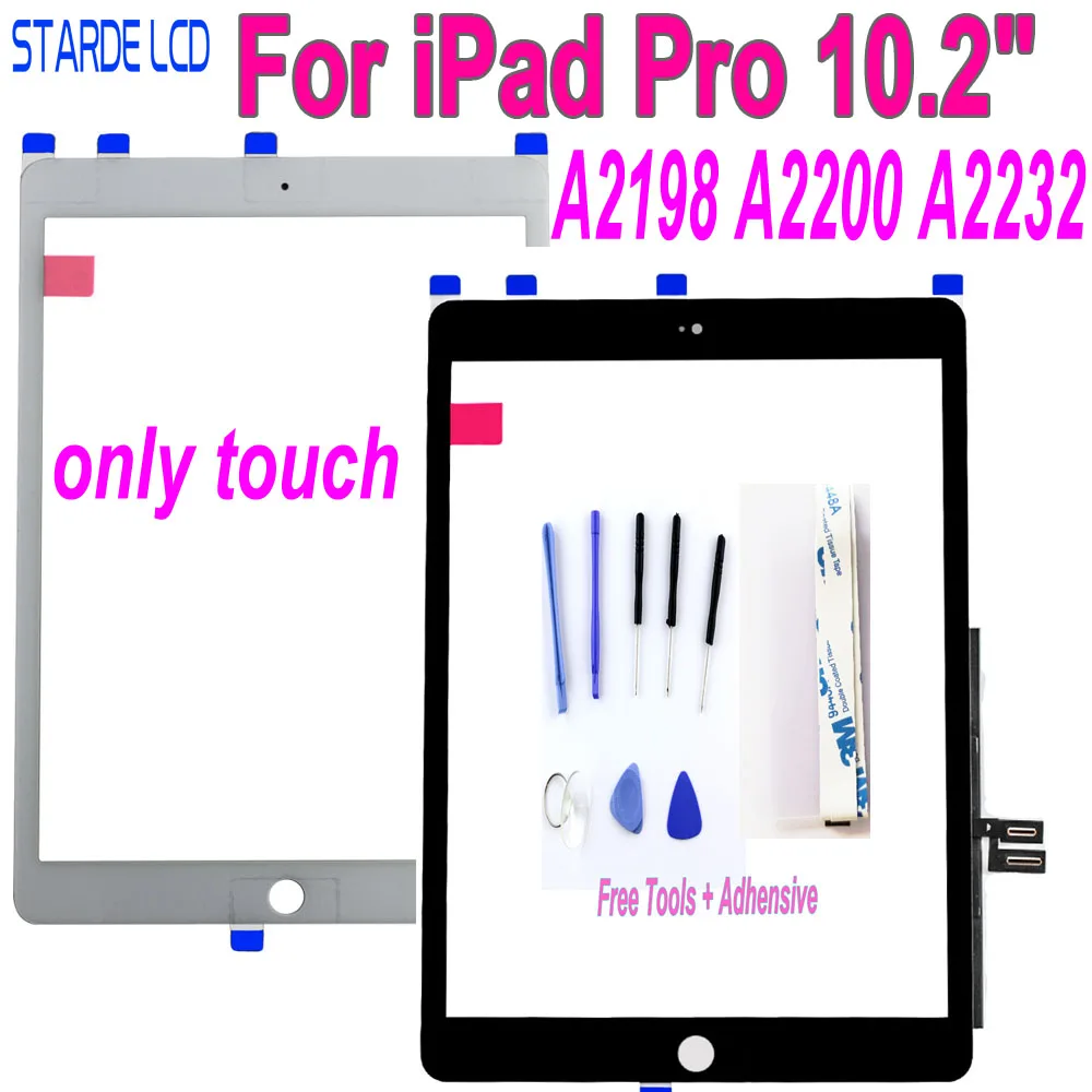 

New Touch For iPad Pro 10.2" Touch Screen Digitizer Sensor A2198 A2200 A2232 Screen Replacement Not LCD