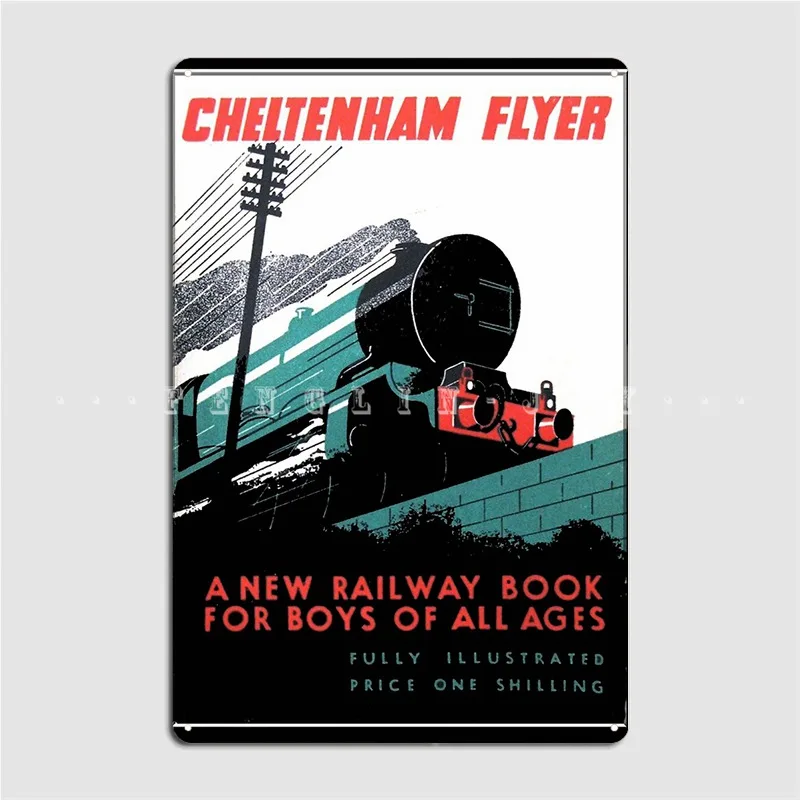 

Trains Railwayana Railway Steam Cheltenham Flyer Gwr Metal Plaque Poster Plaques personalized Wall Cave Tin sign Poster