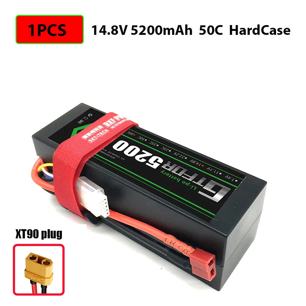 2S 3S 4S 5200mAh 6000mAh 7000MAH 7,4 V 11,1 V 14,8 V 50C 60C 100C 120C GTFDR Lipo батарея для X-MAXX E-REVO RC автомобилей Лодка Дрон - Цвет: 1PCS5200HARDXT90