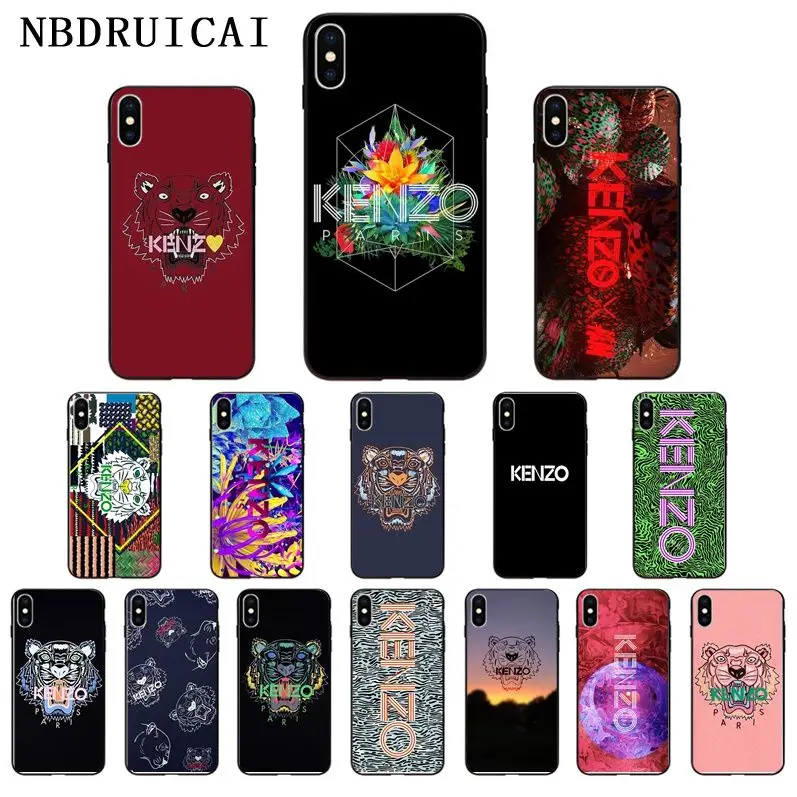 NBDRUICAI Roaring Tiger брендовый Мягкий силиконовый чехол для iPhone 11 pro XS MAX 8 7 6 6S Plus X 5 5S SE XR |