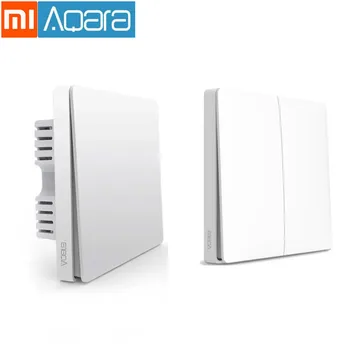 

Xiaomi Aqara D1 Wall Switch ZigBee Smart Light Remote Control Wireless Key Zero Fire Wire Single Fire Wire For Mijia HomeKit APP