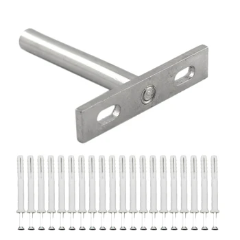 

10Pcs 5 Inch Floating Brackets Concealed Mount Invisible Blind Shelf Supports Brackets for Home Wall DIY Wood Shelves