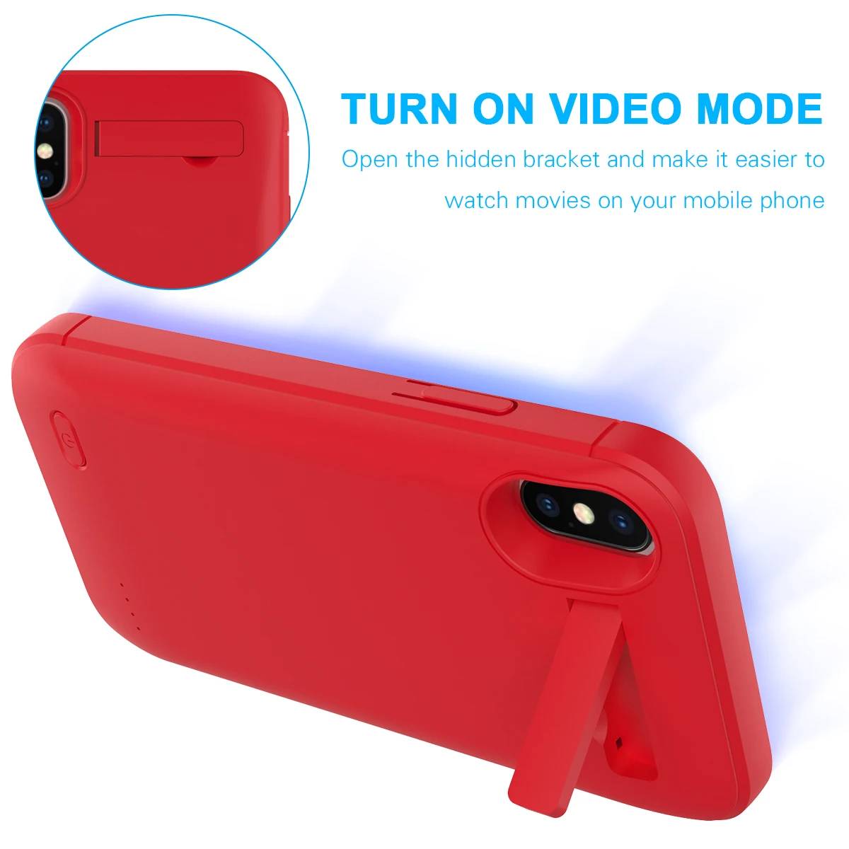 Чехол для аккумулятора для IPhone X Xs 4000mAh power Bank Charing чехол для телефона с подставкой зарядное устройство для iPhone X S Coque funda