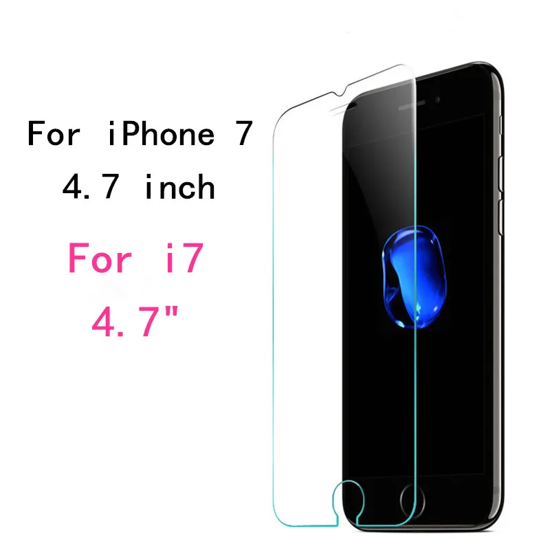 FOR iPhone 7 2 шт протектор экрана закаленное стекло для Iphone Защитное стекло для Apple 5 5S 5Se 5 se 6 6 S 6s 7 8 Plus X XR XS MAX Пленка чехол - Цвет: FOR iPhone 7