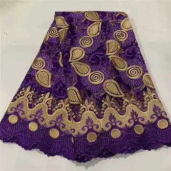 

2020 High quality French Net cord Lace Fabric 3D Embroidered African Guipure Tulle Mesh lace fabric fo wedding dress lace