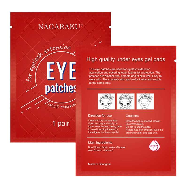 NAGARAKU Eyelash Extension Eyepads Gel Eyepads Hydrogel Eyepatch Under Set High Quality Lint Free Makeup Tools eyelash patches eyelash pads eyelash accessories eyelash extension supplies eye patches