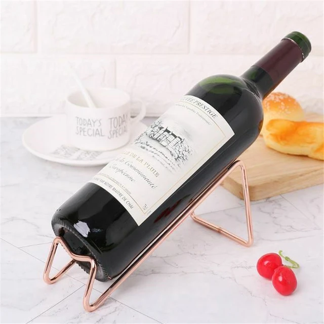 Stainless Steel Red Wine Beer Wine Holder 3 Colors Simple Electroplating Craft Wine Rack Household Wine