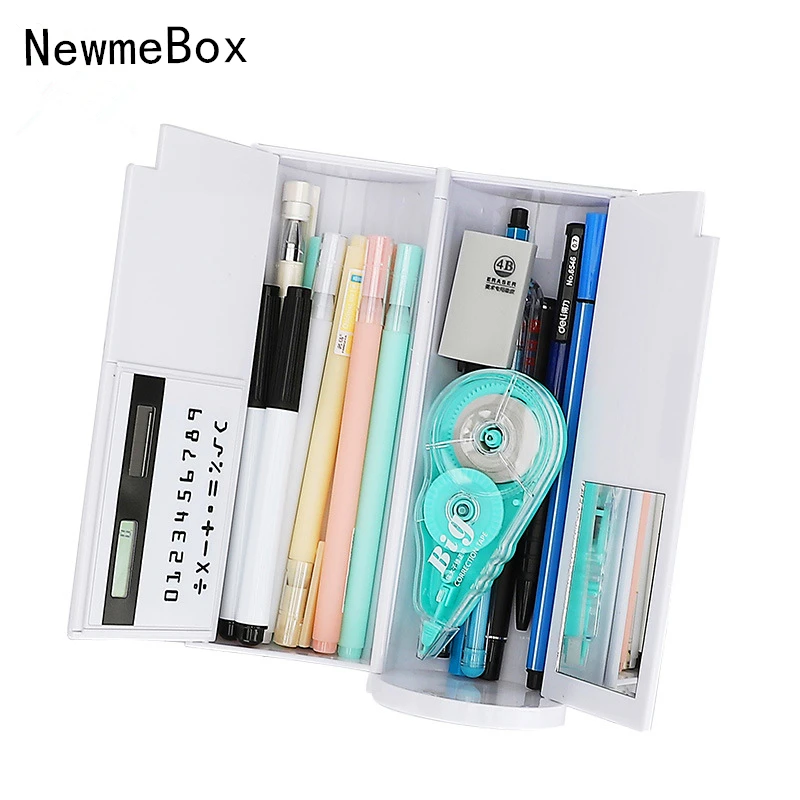 

pencil case pencase bag NewmeBox estojo estuche materia escolar Cat pouch pencilbag piornik szkolny computer mirror pen box cute