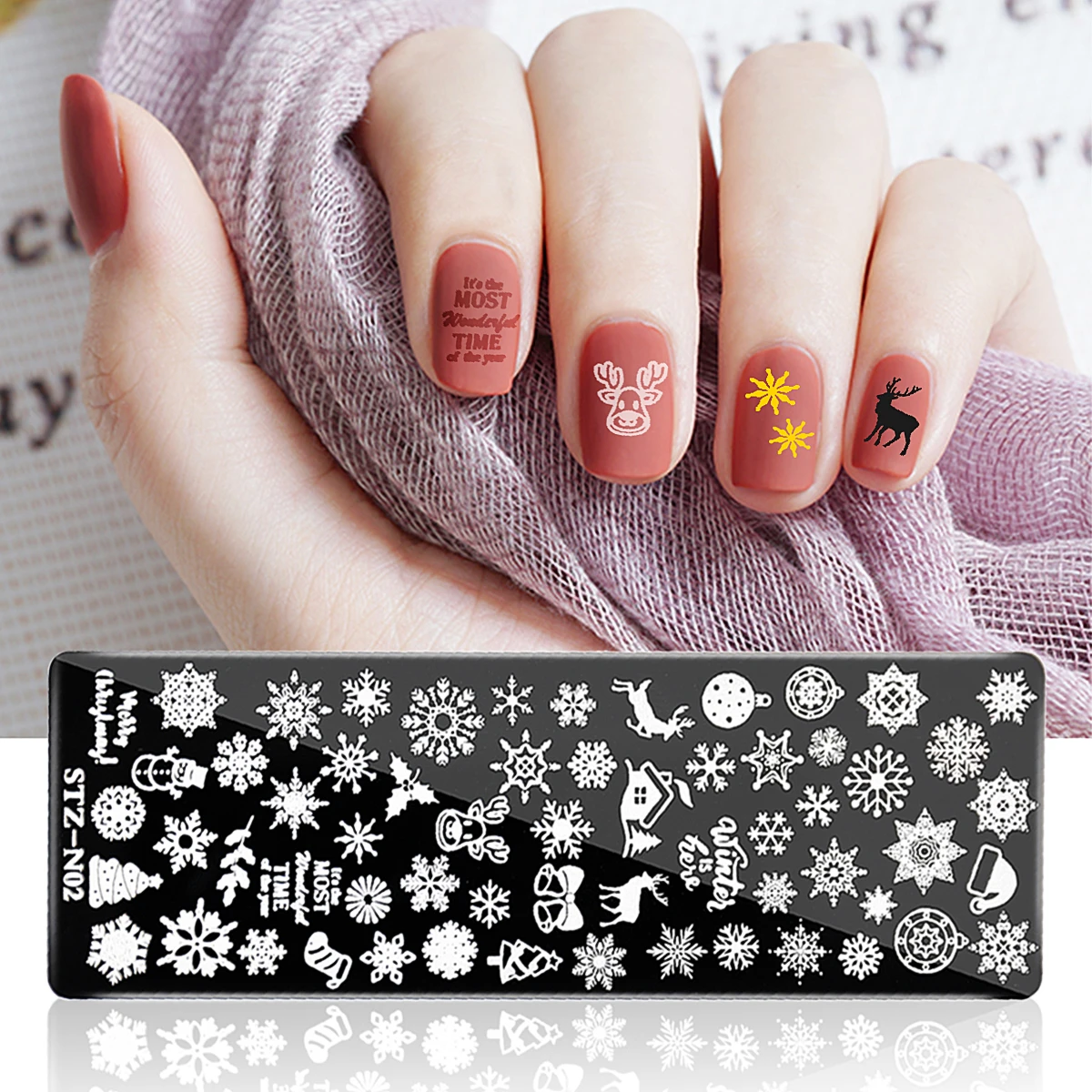 

1Pcs Nail Art Stamp Nail Stamping Template Flower Geometry Animals Nail Designs DIY Manicure Image Plate Stencil