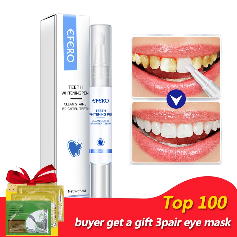 gift-3pair eye mask 1 шт. карандаш для отбеливания зубов средство для отбеливания зубов товары для чистки полости рта отбеливающая Стоматологическая гелевая ручка удаление налета пятна уход за зубами - Цвет: gift-3pair eye mask