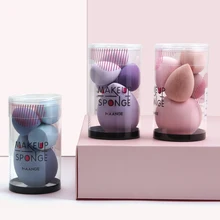 5 uds/3 uds maquillaje de esponja Blender herramientas de maquillaje cosméticos de belleza Puff cara mezcla de bases para crema líquida y en polvo