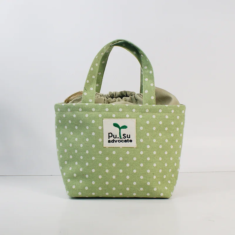 Сумка-мешок пончик Японский Корейский карамельного цвета Холщовая Сумка для мужчин и женщин универсальная Простая Сумка для ланча бэнто