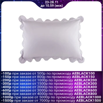

Pillowcase Ethel with ruffles, gray, 50 * 70 cm, satin, cotton 100% 4963241