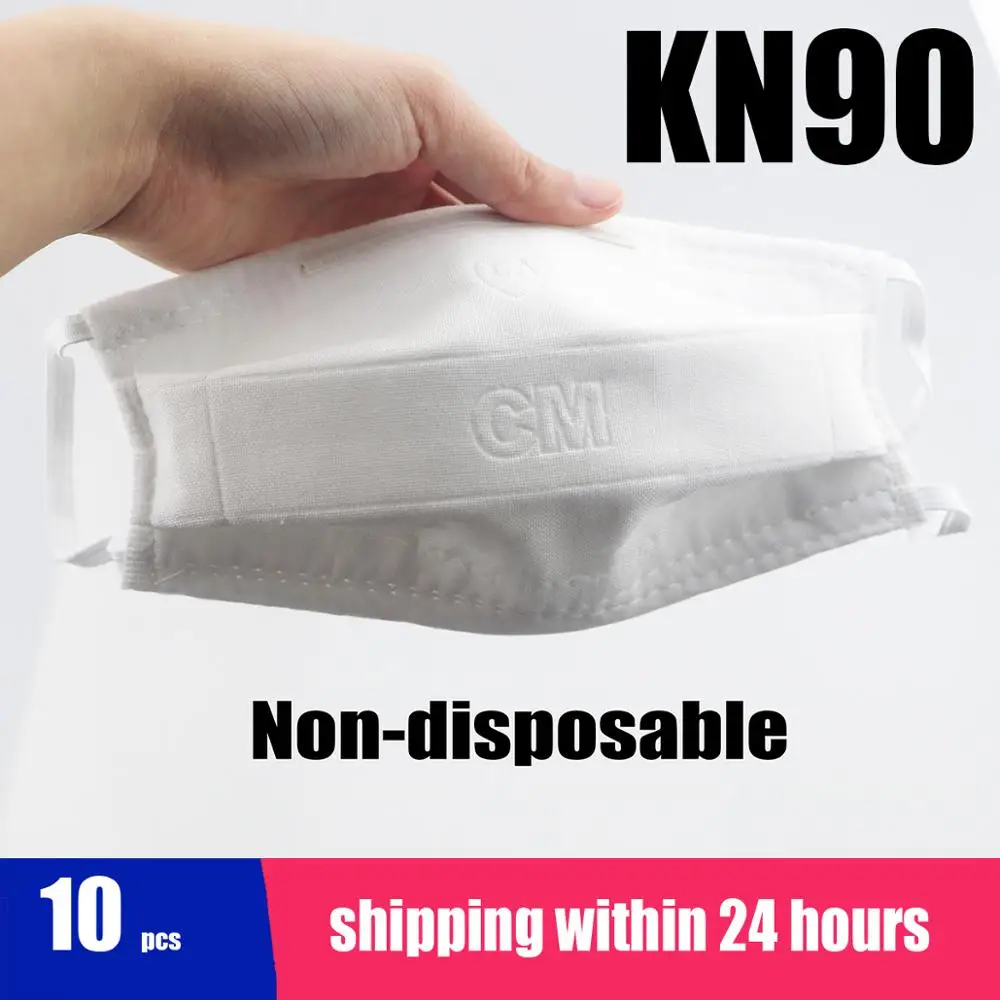 

KN90 Protection Face Mouth Filter Dust Mask Bacteria Proof Non-disposable PM2.5 Filtration Protective Masks Safe Work
