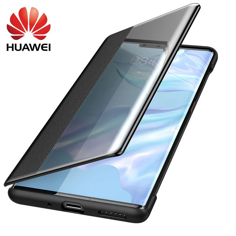

HUAWEI Mate 30 Pro Case Original 100% Official Smart View Protection Cover HUAWEI MATE 30 Case Window Flip Leather Mate30 Cover