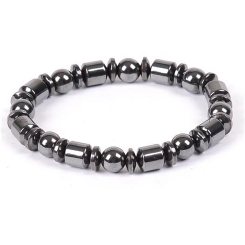 Biomagnetism Magnetic Round Black Stone Magnetic Bracelet Magnetic Health Care