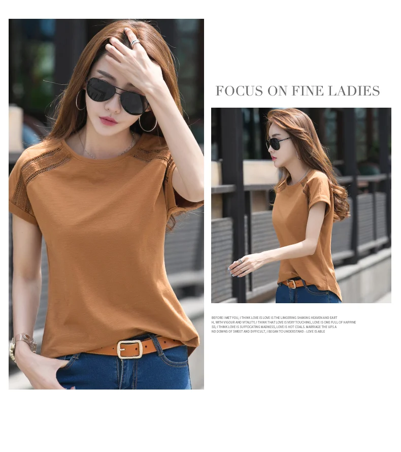 Свободная Женская футболка с коротким рукавом новинка 2019 рубашка большого