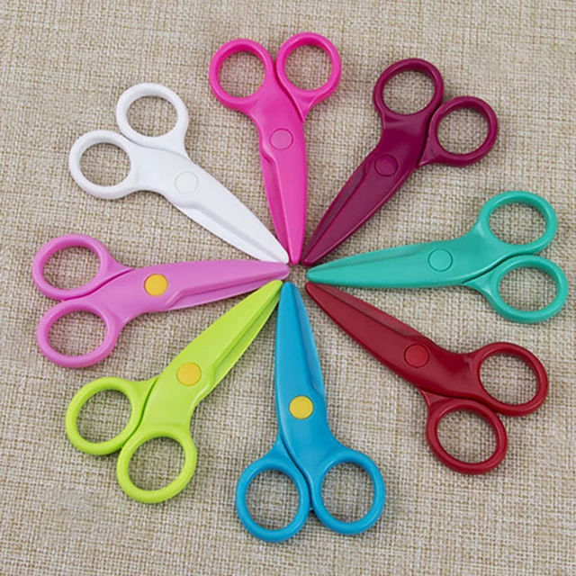 Child Scissors For Toddlers Safety Scissors DIY Photo Plastic Student  Scissor Papercutting For Kids Children DIY Art Positive - AliExpress