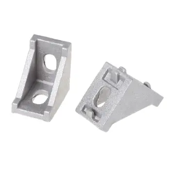 

10pcs 2028 Fasten Fitting Angle 20x28 L Connector Aluminum Corner Bracket Joint Brace