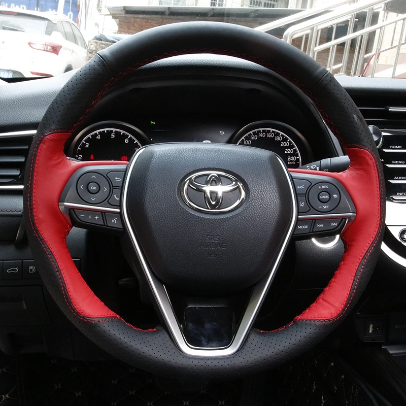 Кожаные аксессуары из углеродного волокна Lsrtw2017 для toyota camry 2019 2020 2021 70 v70 xv70 trd sport
