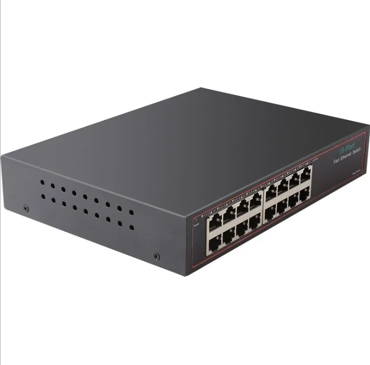 High-Speed Diewu Transmission Auto Mdi/Mdi-X Autosense 10/100Mbps Ethernet Network Switch 16 Port
