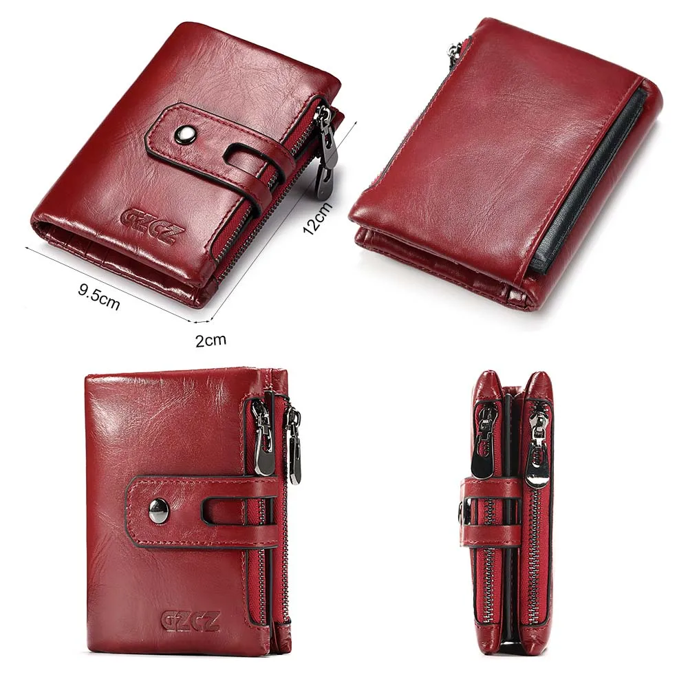 Кошелек из натуральной кожи с бесплатной гравировкой имени Модный маленький