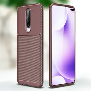 

50pcs/lot Case For Xiaomi Redmi K30 Shockproof Carbon Fiber Ultra Slim Armor TPU Case For Xiaomi Redmi K30