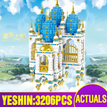 

Yeshin MOC Streetview Building The Sky Castle Model Compatible With 16015 Building Blocks Bricks Assembly Kids Christmas Toys