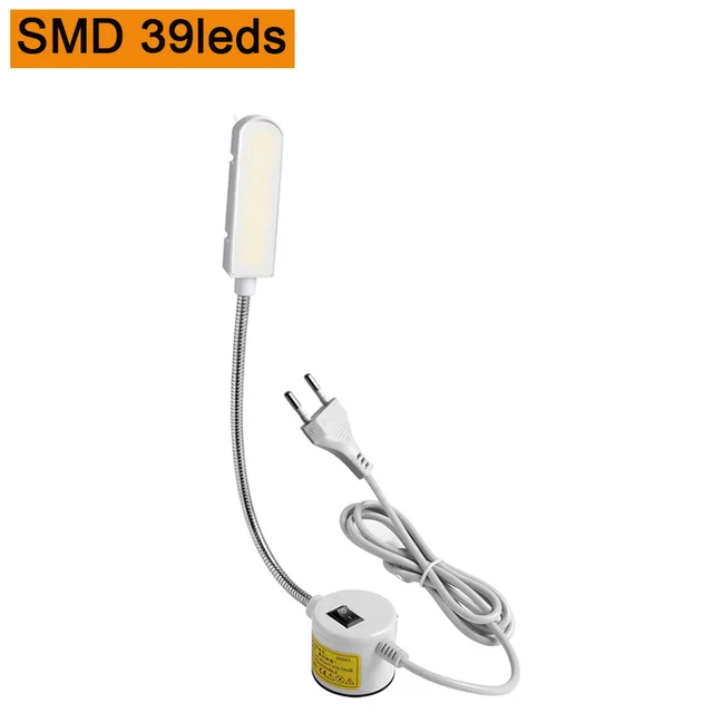 Super Bright LED Sewing Machine Light 10/20/30 LED Multifunctional Gooseneck Work Lamp for Lathes,Drill Presses,Workbenches SMT 39leds