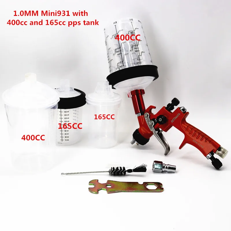 Spray gun with adapter and Mix tank car spray gun HVLP Spray Gun Paint