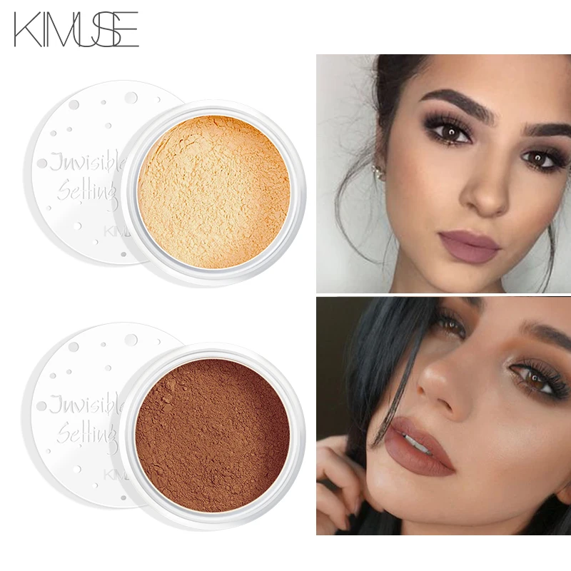 Best Offer for  KIMUSE Invisible Loose Powder Natural Smooth Loose Powder Face Makeup Concealer Oil Control Finish 