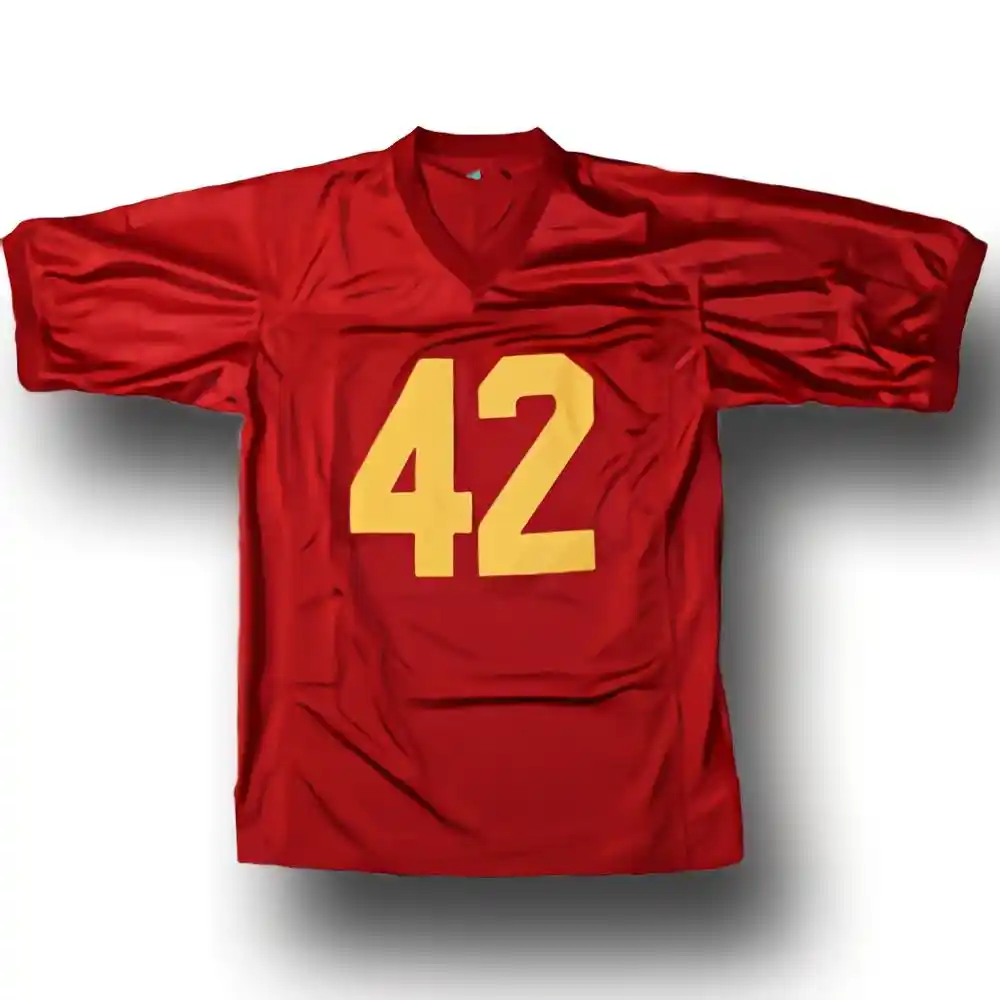 Ricky #42 Red Men Football Jersey S 3XL 