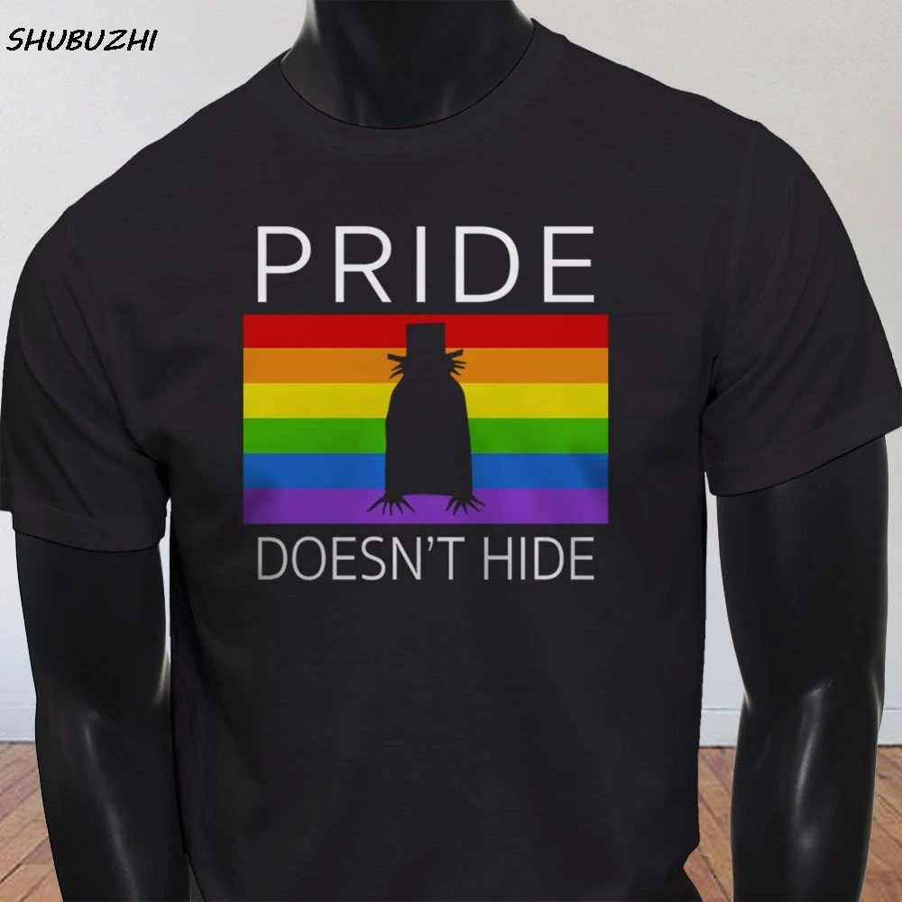 Летние футболки офисные не скрывают Гей ЛГБТ флаг Babadook Meme Pride Love Мужская черная