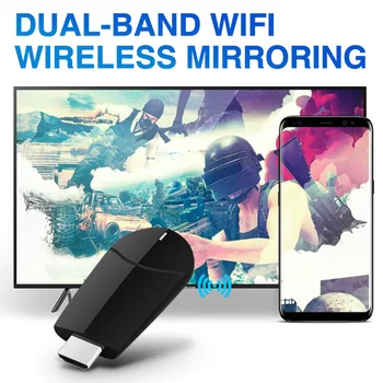 

Wireless HDMI Dongle TV stick 2.4G 5G 4K 1080P Miracast DLNA Airplay Receiver Wifi Dongle mirror Screen streamer cast