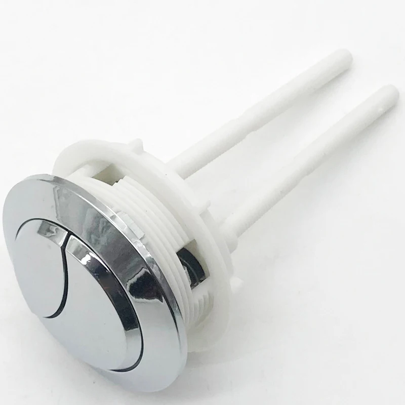 Plastic Dual Flush Toilet Water Tank Push Button With 2Rod for38/48/58mm Hole CA 
