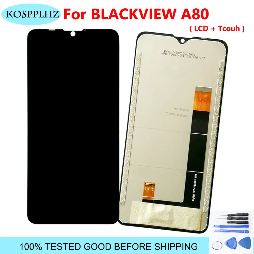 Black For Blackview A80 Full LCD DIsplay + Touch Screen Glass Sensor Assembly 100% Sensitive touch BLACKVIEW A 80 Mobile Tools | Мобильные