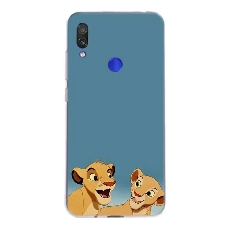 Король Лев Симба силиконовый чехол для Xiaomi Redmi Note 8 iPhone 7 6 Plus 5 iPad Pro K30 K20 4 4A 4X5 плюс S2 6A 5A 7A крышка