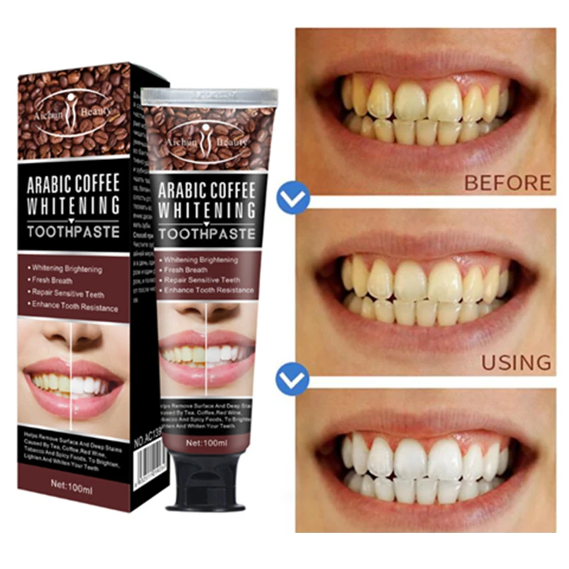 

Coffee Whitening Toothpaste Cleansing Stubborn Tooth Stain Removal Toothpaste Eliminates Remove Bad Breath Prevents Oral Care