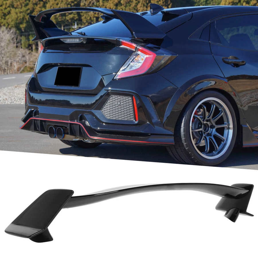 Glossy Black For Type R Style Car Rear Trunk Spoiler Wing Fit For Honda Civic Hatchback 5 Door 16 17 18 19 Spoilers Wings Aliexpress