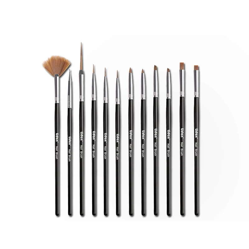 

10pcs/set Nail Brush Pen Print Nail Polish Dust Accessories Flower Acrylic Gel Nail Art Brush Pencil For Nail Art