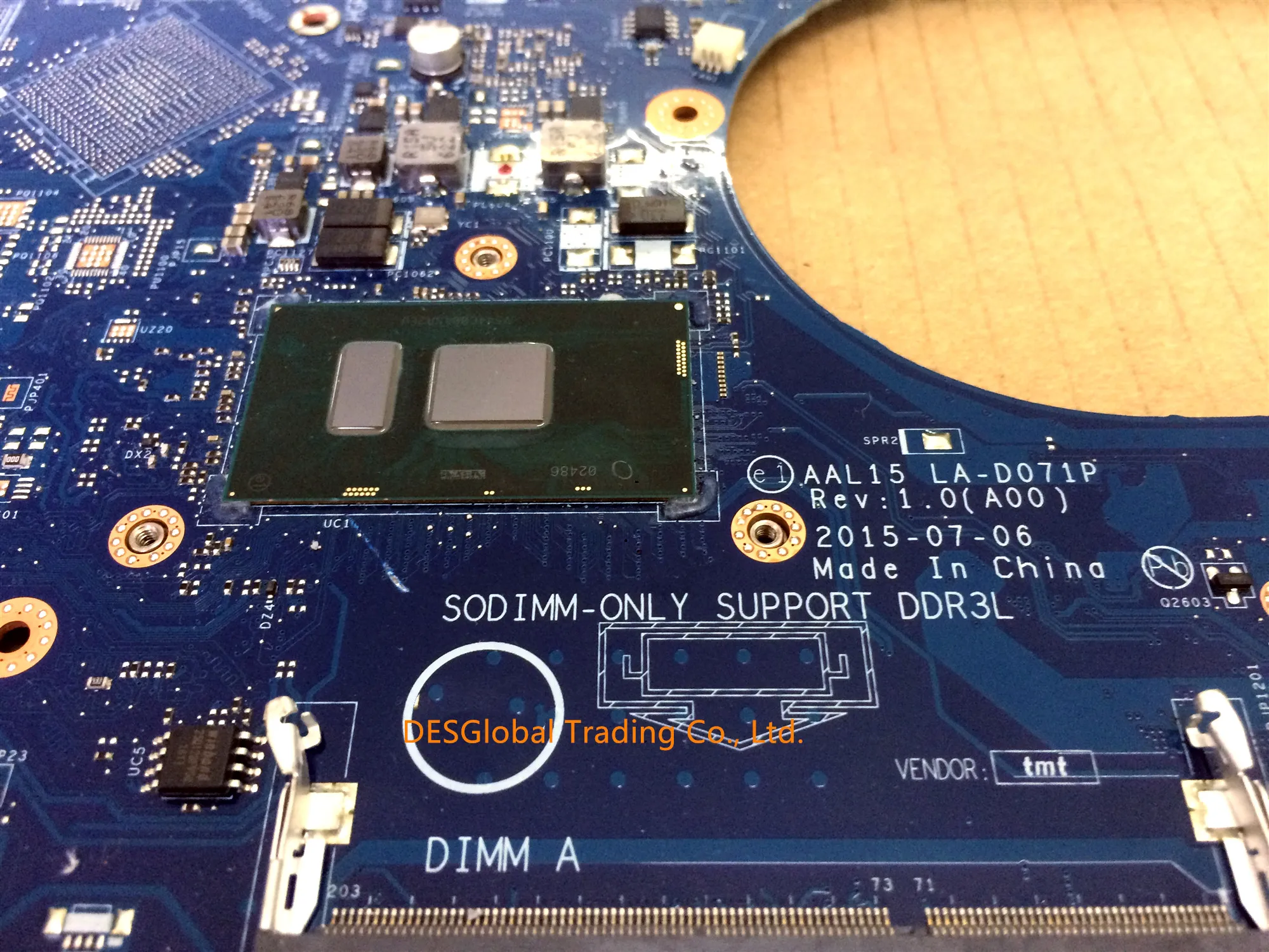 Best  AAL15 LA-D071P For Dell Inspiron 15 5559 5459 5759 Laptop Mainboard Motherboard SR2EU With I3-6100U