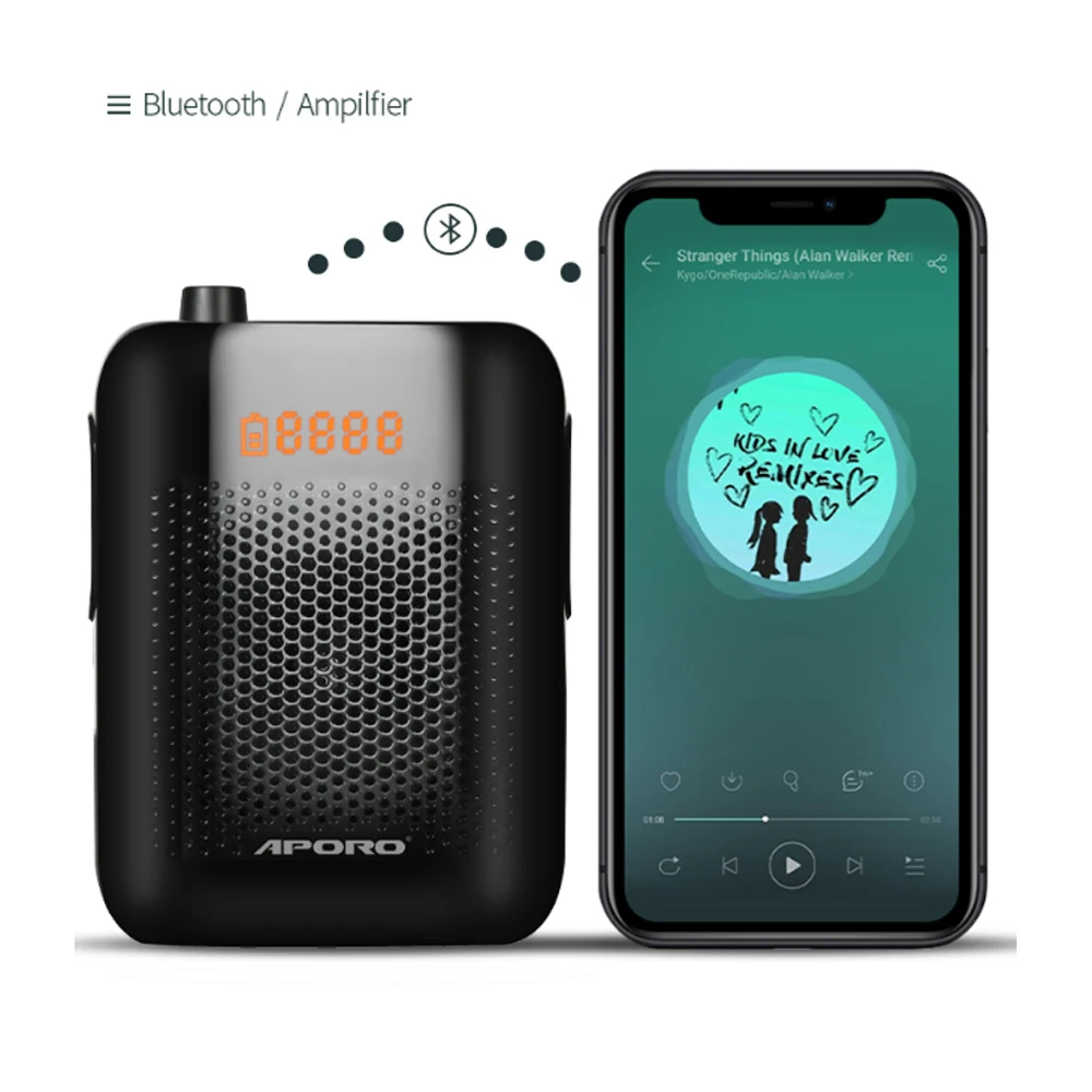 20W Bluetooth Voice Amplifier with 2.4G Wireless