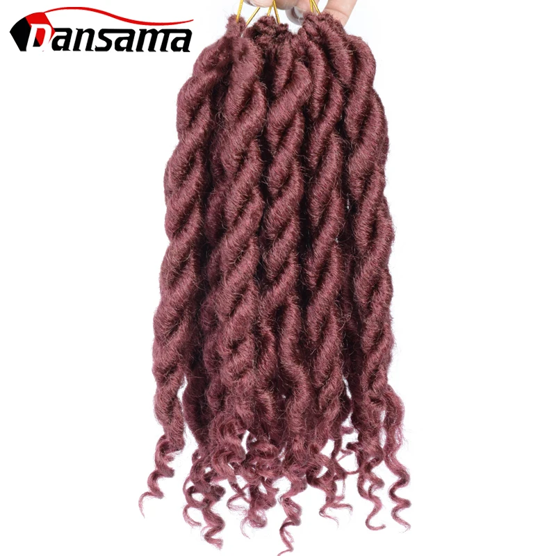

Dansama Crochet Braiding Hair Extension Natural Curly Hair Crochet Goddess Locs Faux Locs Dreadlocks 12 Inch Thick Twist Braids