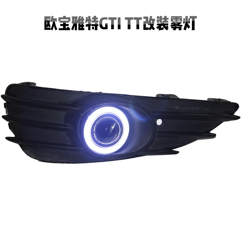Светодиодные дневные ходовые огни eOsuns COB angel eye DRL + противотуманные фары линзы