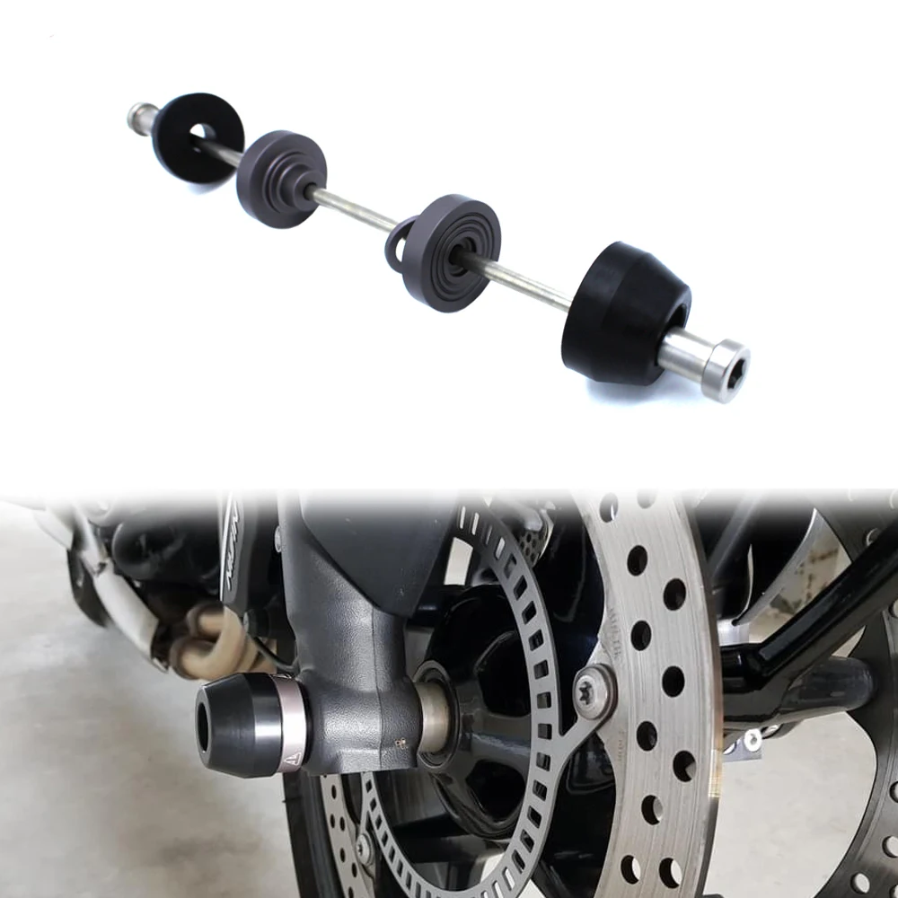 

660 Motorcycle Front Axle Fork Wheel Protector Sliders For TRIDENT660 2020 2021