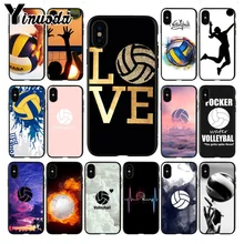 Yinuoda волейбольная Раскрашенная крышка мягкий чехол для телефона для iPhone 7plus X xs max xr 6 6S 7 8 8Plus 5S 11pro чехол