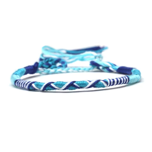 35 Braccialetti Amicizia In Corda Intrecciata - Regolabili, Colorati, Unisex - Per Donne E Uomini - Foto 10