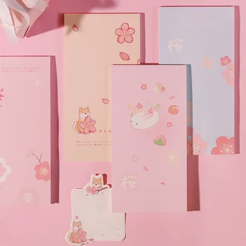 

Sakura Flower Series Notebook Fresh Hand Account Material Note Word Book With The Plan Memo Pad