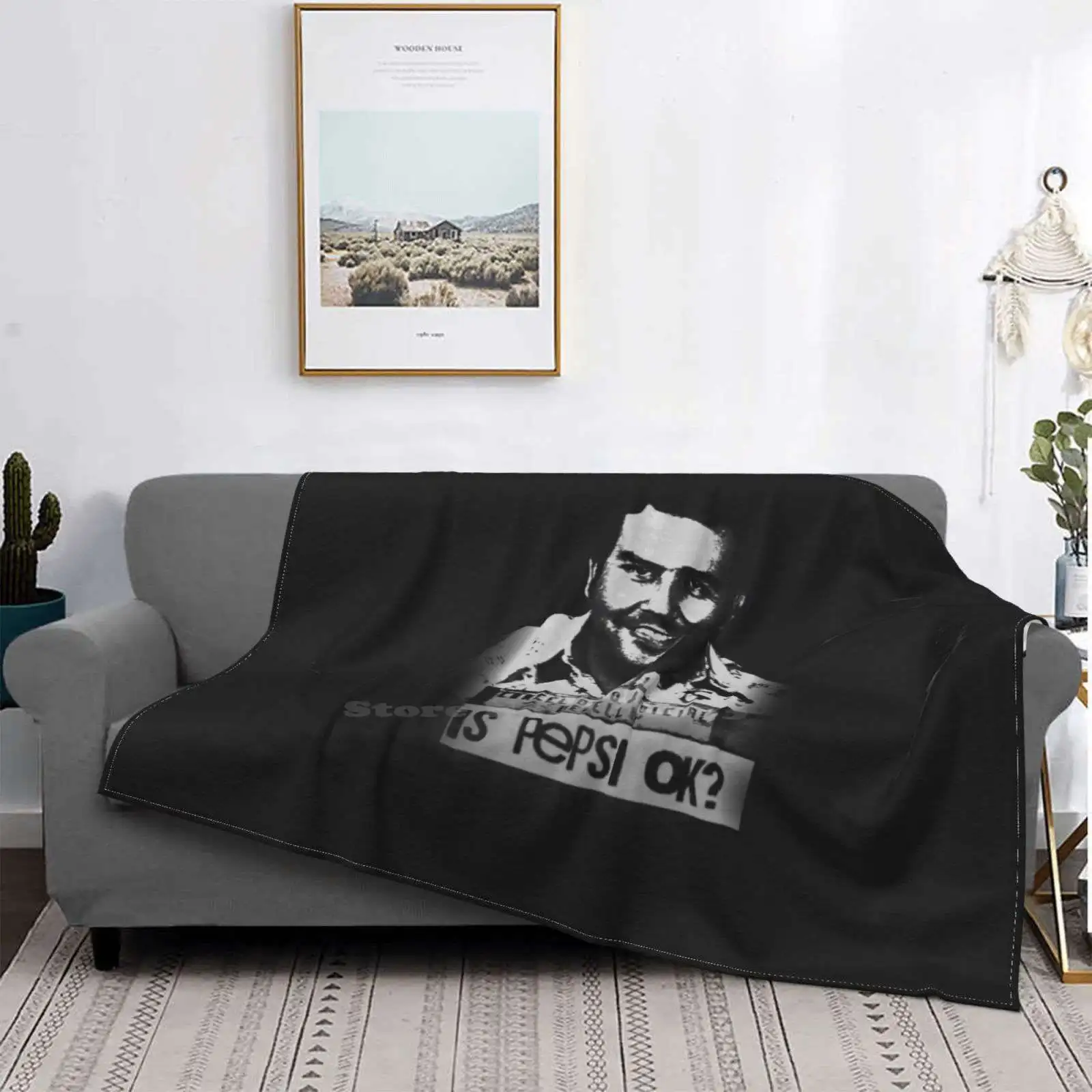 Pablo Escobar T Shirts Hot Sale Printing High Qiality Warm Flannel Blanket Uk | Дом и сад