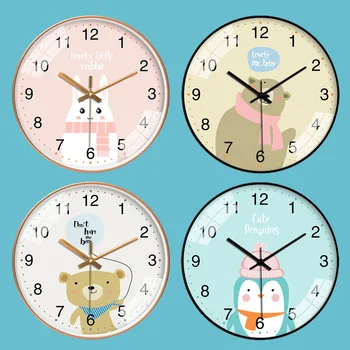 

Wall Clock Nordic clock Living room Wall Watch Cartoon Animal Wall Clock Children's Room Silent Clock Bedroom Living Room Decor